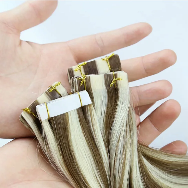 New Arrival Natural 100% Russian Human Hair Invisible Remy Human Extension Tape In Human Hair Extensions