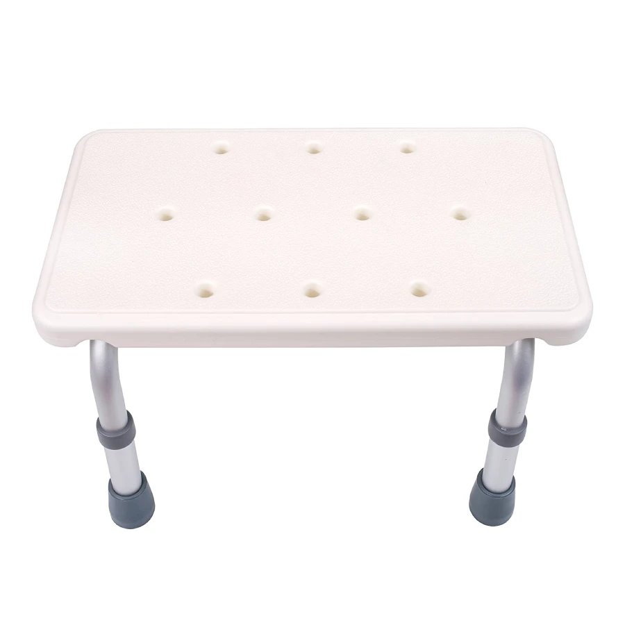 Heavy Duty Stepping Stool, Adjustable Height Bath Shower Seat Bath Chair Medical Bathroom Stool For The Elderly