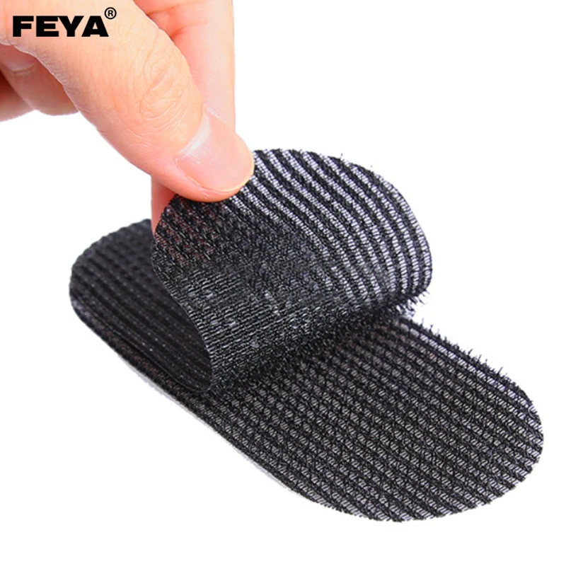 Customized Logo And Color Professional Oval Posted Barber Tool Hair Gripper Hook And Loop Patches