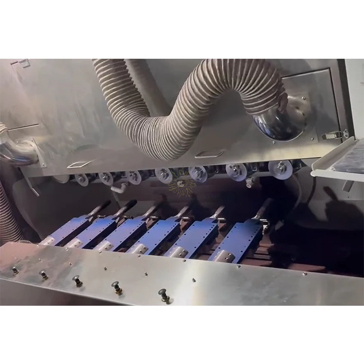 CNC Automatic sanding belt paper plastic handle polishing machine for steel cutlery