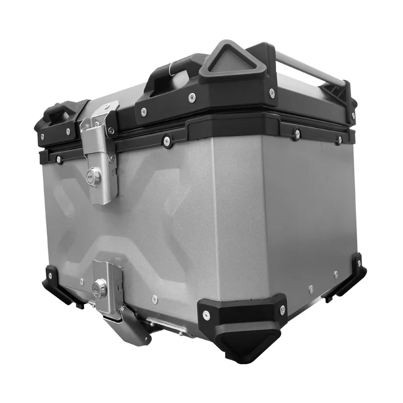 45L Quick Release Motorcycle aluminum top box Scooter Storage top box motorcycle tail box