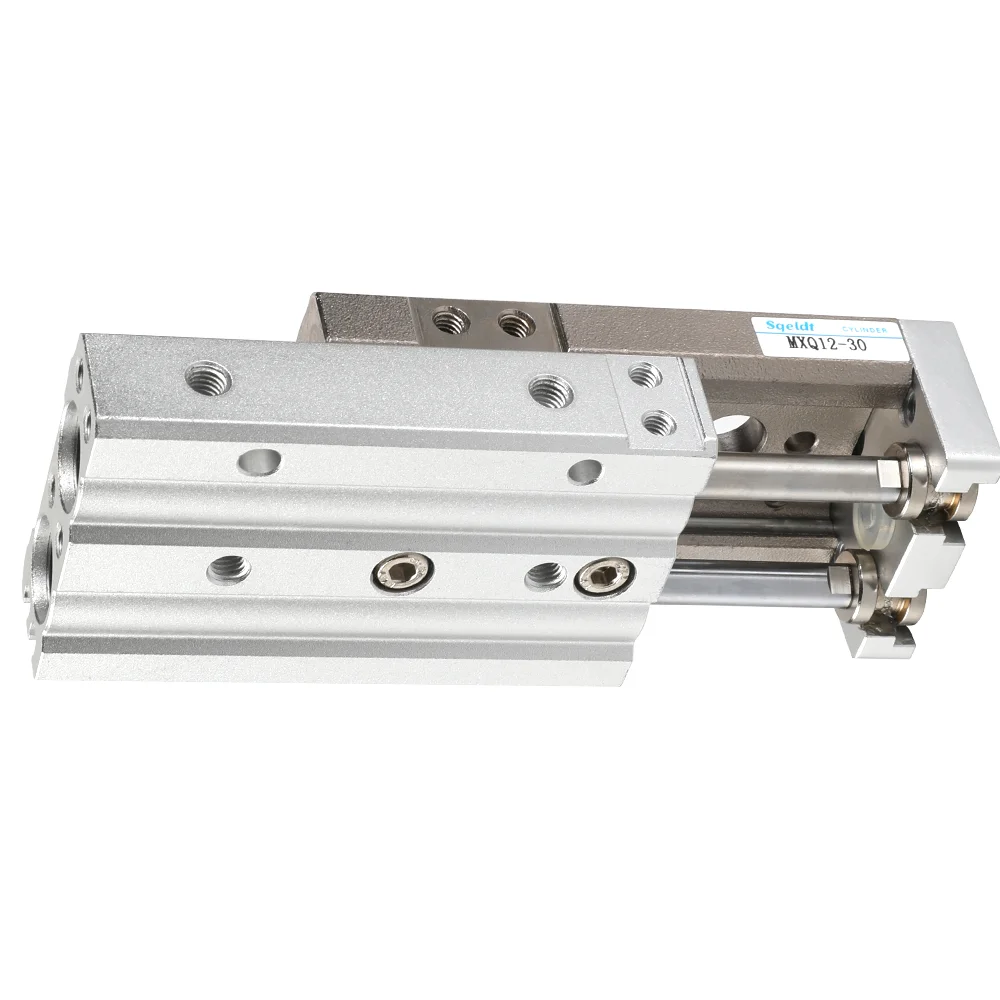 MXQ series pneumatic slide cylinder with guide rail MXQ16