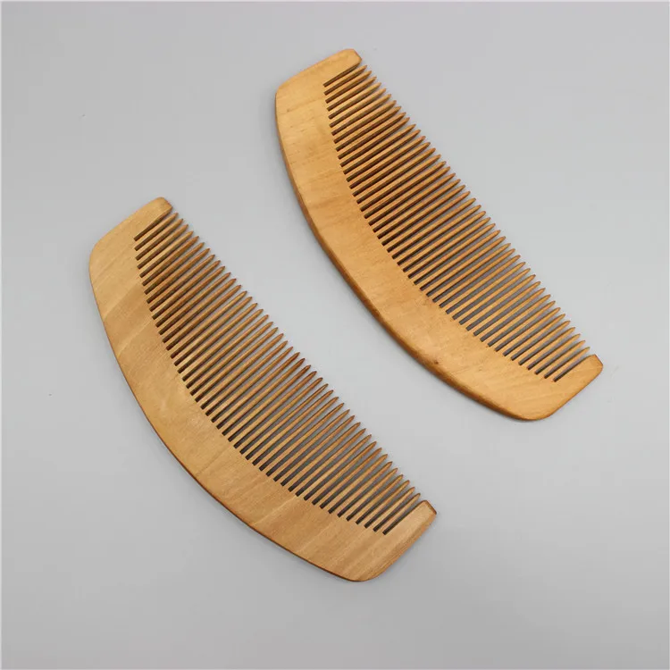Customized Logo Professional Hotel Biodegradable Ecological Bamboo Comb Promotional Wooden Hair Comb Personalized Wooden Comb