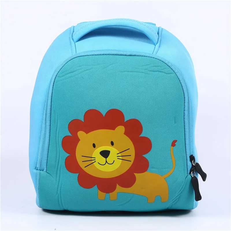 Custom cute design waterproof neoprene kids school bag cartoon backpack