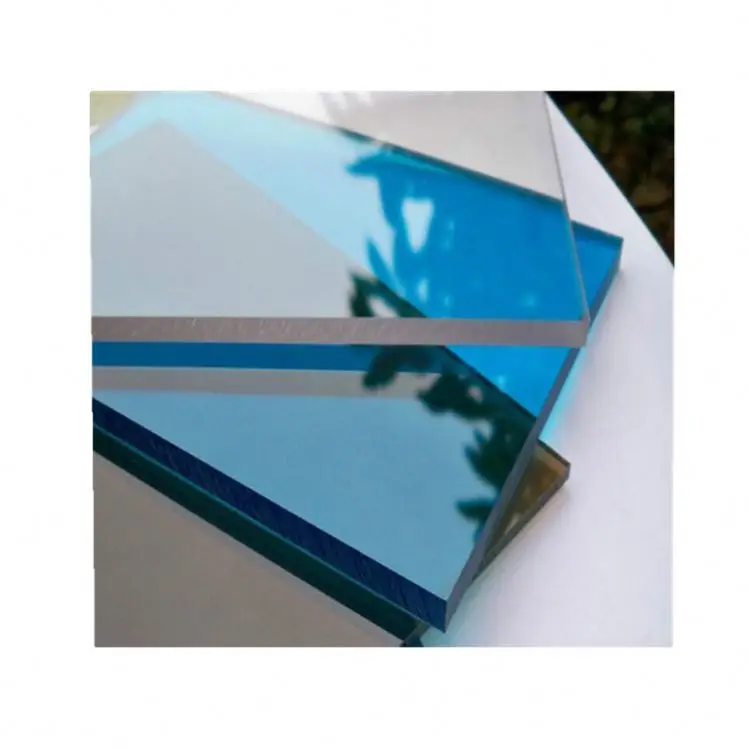 PC Material Building Strong Blue Polycarbonate Solid Roof Sheet