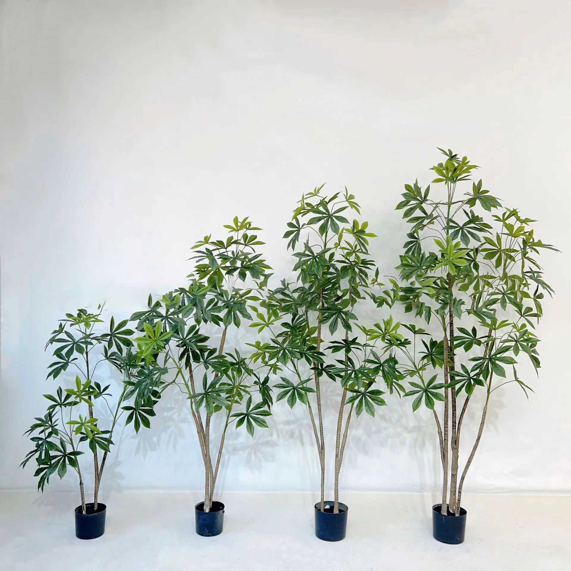 Fengshui Fake Money Tree Indoor Faux Potted Plants Artificial Pachira Tree Good Luck Gift Fortune for Home Office Decor