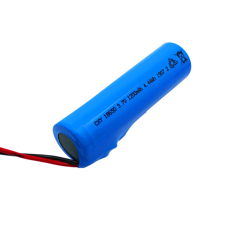KC certification high quality low price  18650  3.7V 1200mAh 4.44Wh rechargeable  lithium polymer battery