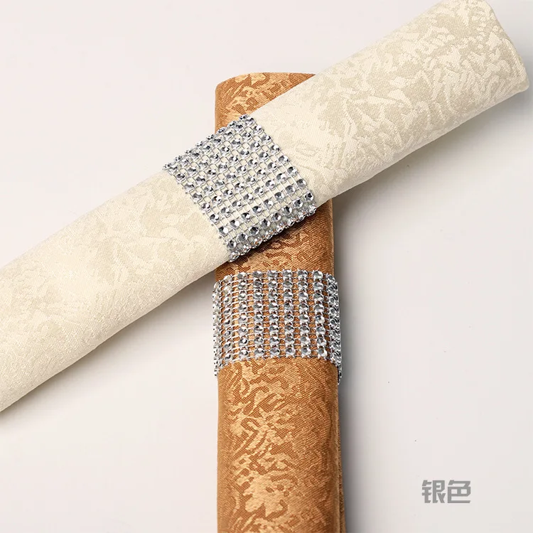 hintcan hot sale cheap napkin ring gold silver cuttable Napkin Buckles for Table Decorations Wedding event