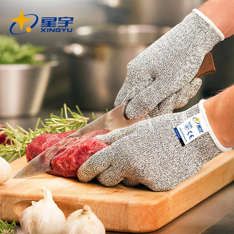 HPPE Level 5 Anti Cut Gloves Cut Resistant XINGYU Fishing Kitchen Butcher Breathable Outdoor  Working Gloves Defense Supplies