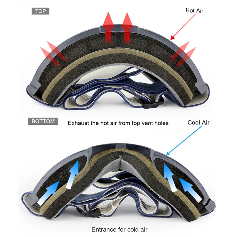 OEM New UV400 Motorcycle Riding Glasses Windproof Motorcycle Mask Sports Goggles Motocross Goggles