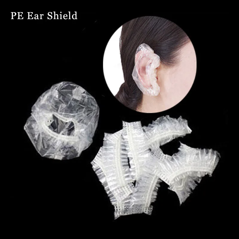 Одноразовый обувной чехол с следующими материалами: PE ухо защитные колпачки для Краска для волос краска для волос использования