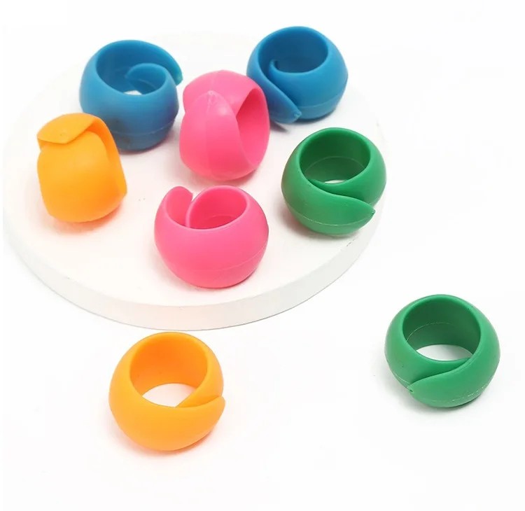 Silicone Ring Mixed color Spool Huggers Bobbin Clamps Holders Keep Thread Spools From Unwinding Peels Threads Sewing Tool