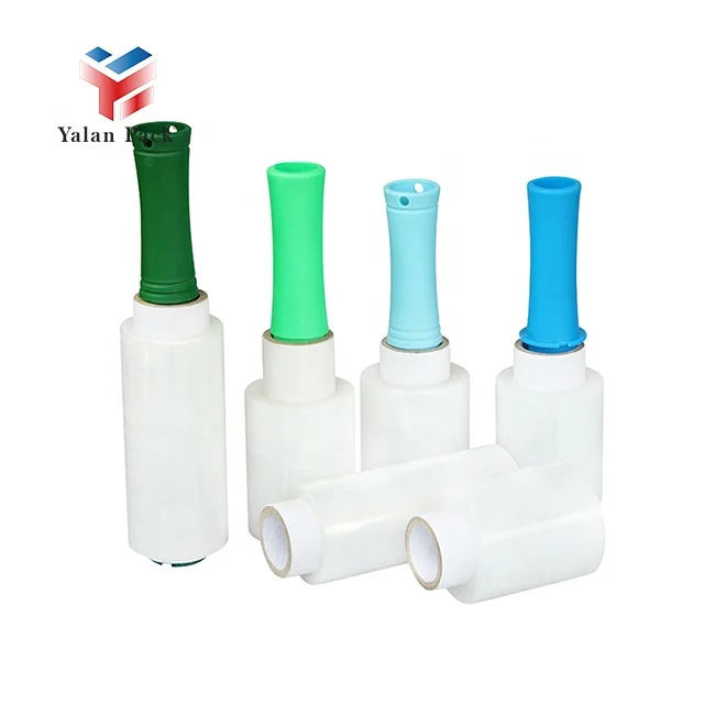 Clear Mini Hand Stretch Film/Stretch Wrap Plastic Handle hand stretch film