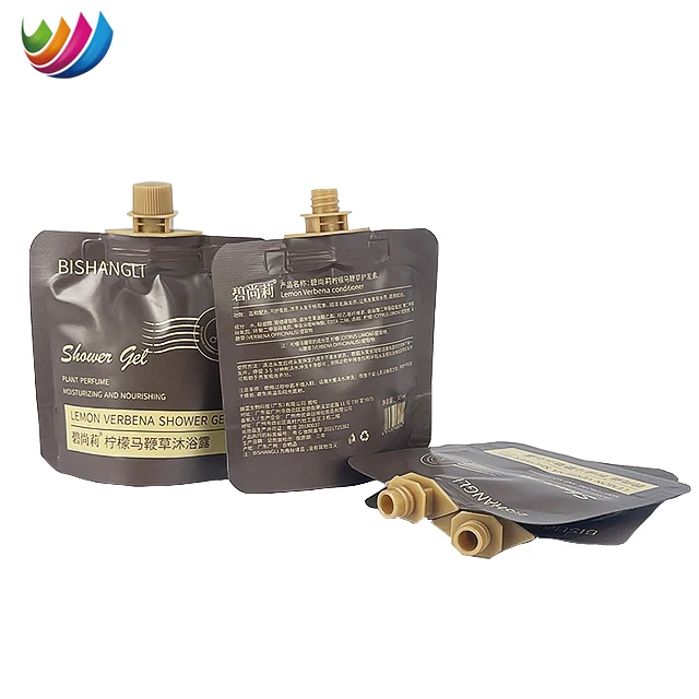Custom Printed 30ml Liquid Pouch Reusable Detergent Packaging Spout Pouch Bags For Shampoo And Shower Gel