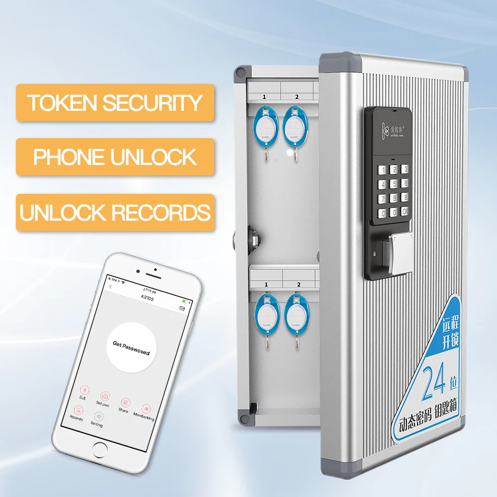 Fast Delivery Wall Mounted Safe Storage Airbnk Digital Combination Key Security Locked Box