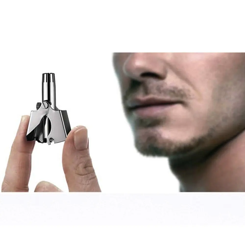 
Manual exquisite silver stainless steel cutter Nose Hair trimmer 