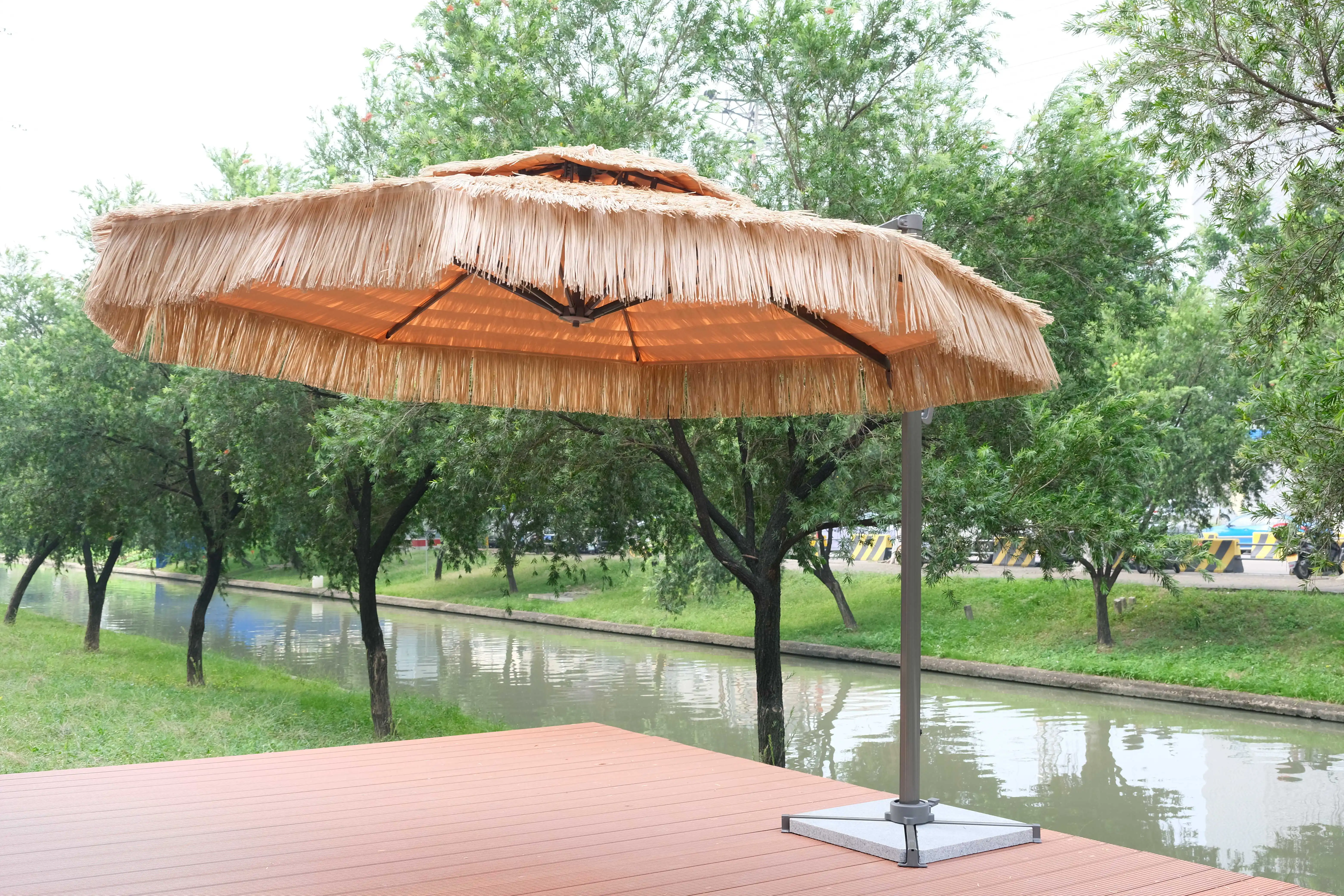 luxurious beach patio umbrella umbrella outdoor stand custom outdoor patio decking thatch beach umbrella furniture parasol