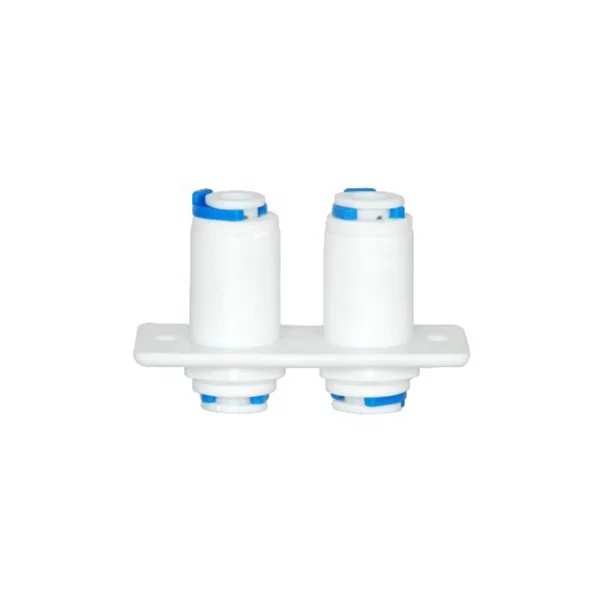 1/4 3/8 1/2 3/4 Inch Plastic Pipe Connector Quick Fitting Tube Connector Female Straight Adapter for Ro Water Filter Housing Use