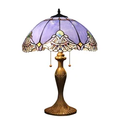 Living Room Bed Room Coffee House Hand-crafted Hot Bending Tiffany Antique  Stained Art Glass Table lamp 16'