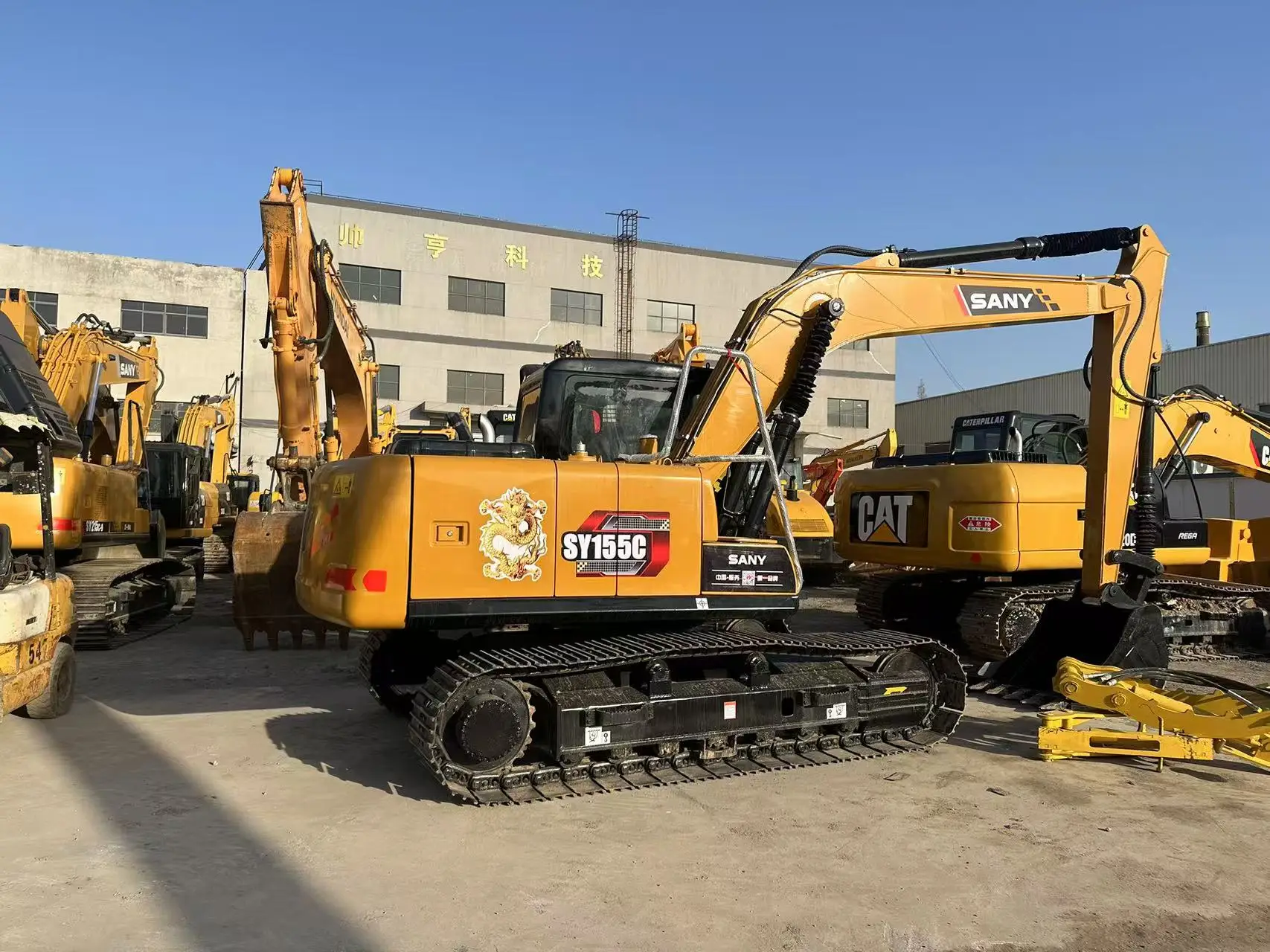 Top sales used digger sany sy155c sy135c sy215c excavator low price for sale chinese made excavator sany 15 ton for construction