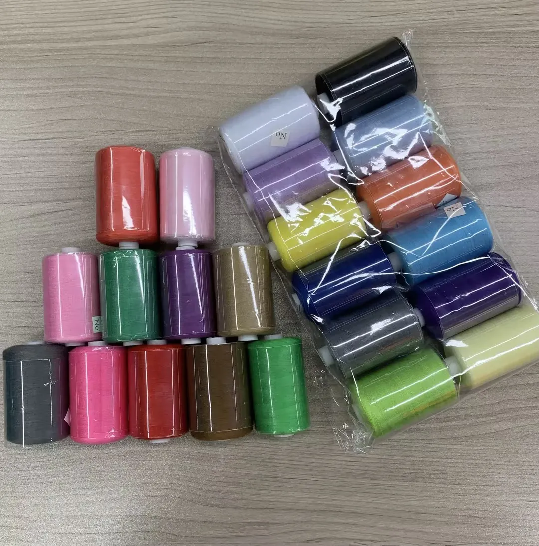 Multi color polyester sewing thread embroidery thread for garment accessories