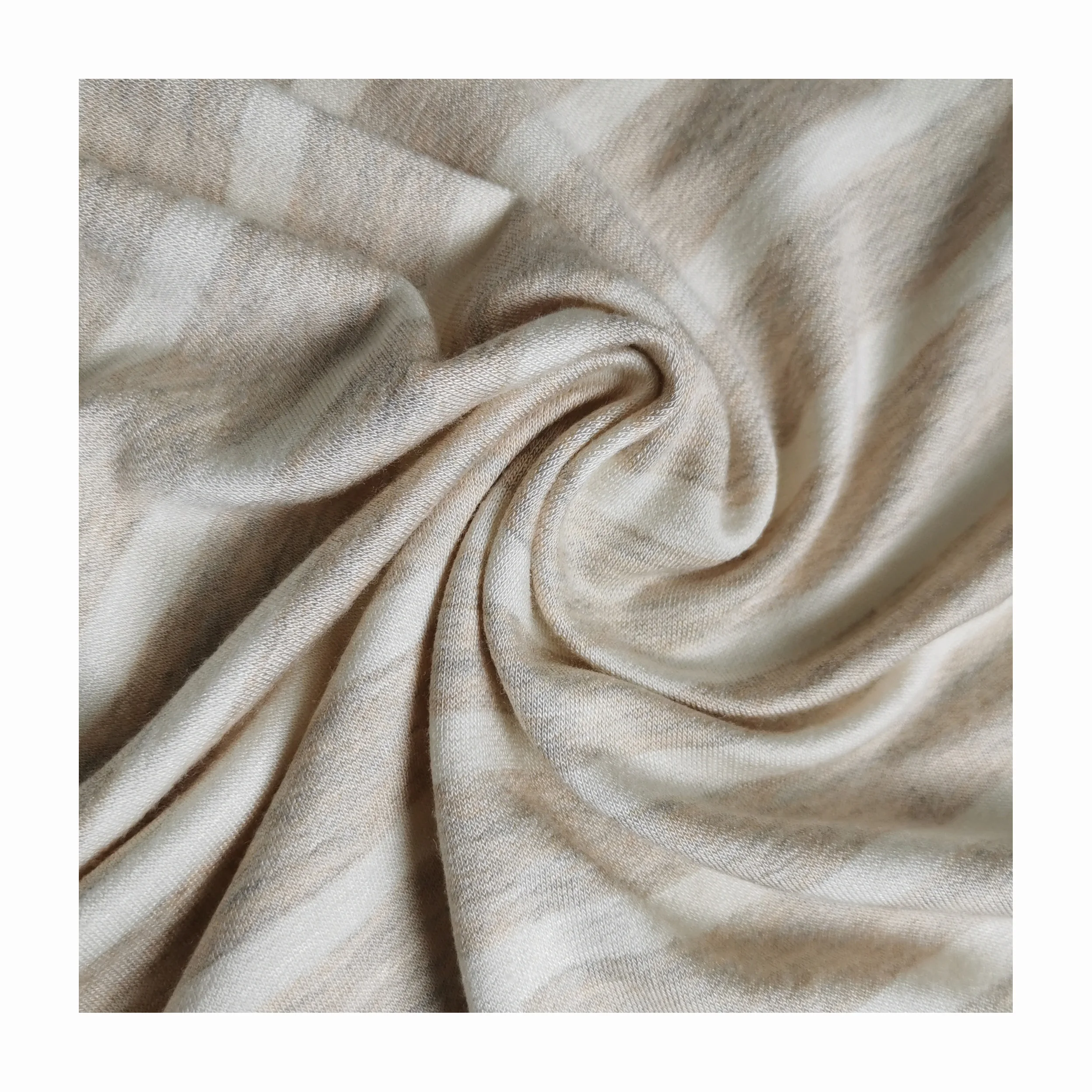 Китайская поставка, вискоза, спандекс, французская махровая ткань, окрашенная полоса, трикотажная ткань для одежды