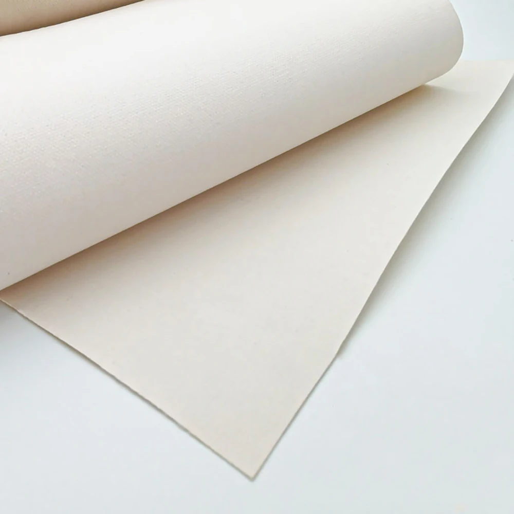 Customized cotton 380gsm raw white water-based Inkjet matte canvas roll for acrylic painting