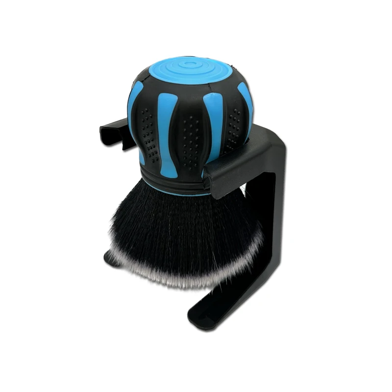 Large Area Curve ball Detailing Brush Ultra Soft Bristle Round Ball Head Interior Detailing Brush With Rack