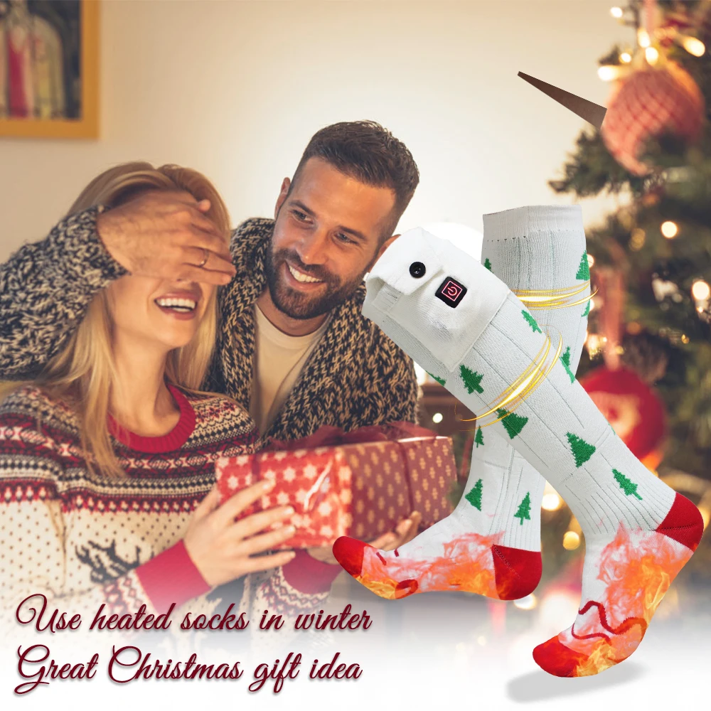 Adult Outdoor Ski Socks APP Controlled with 3 Heat Settings Winter Warm Rechargeable Battery Heated Socks Sports Genre