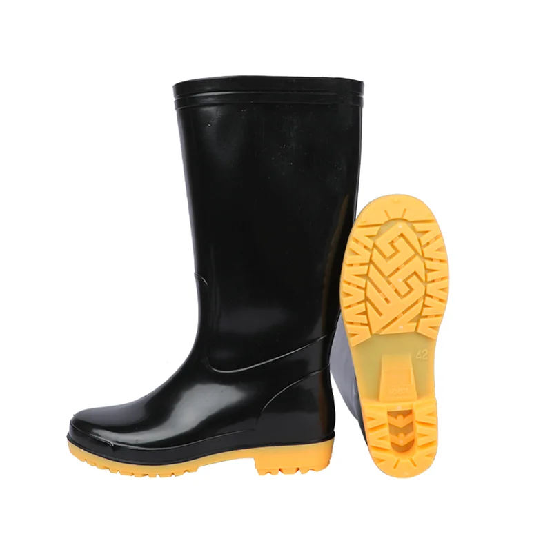Waterproof Rubber Wellington Rain Boots, Wholesale PVC Gum Boots for Industry, Fishing Men & Women Manufacturer