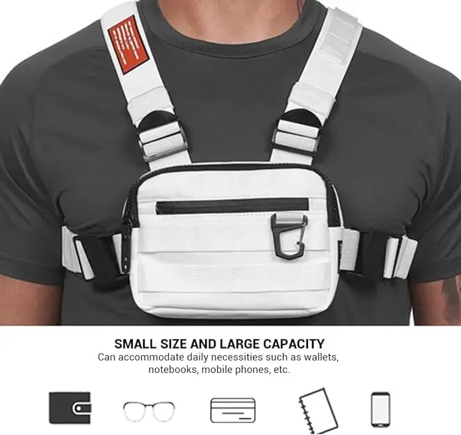 BSCI factory custom lightweight outdoor sports running chest pack tactical chest pack chest bag