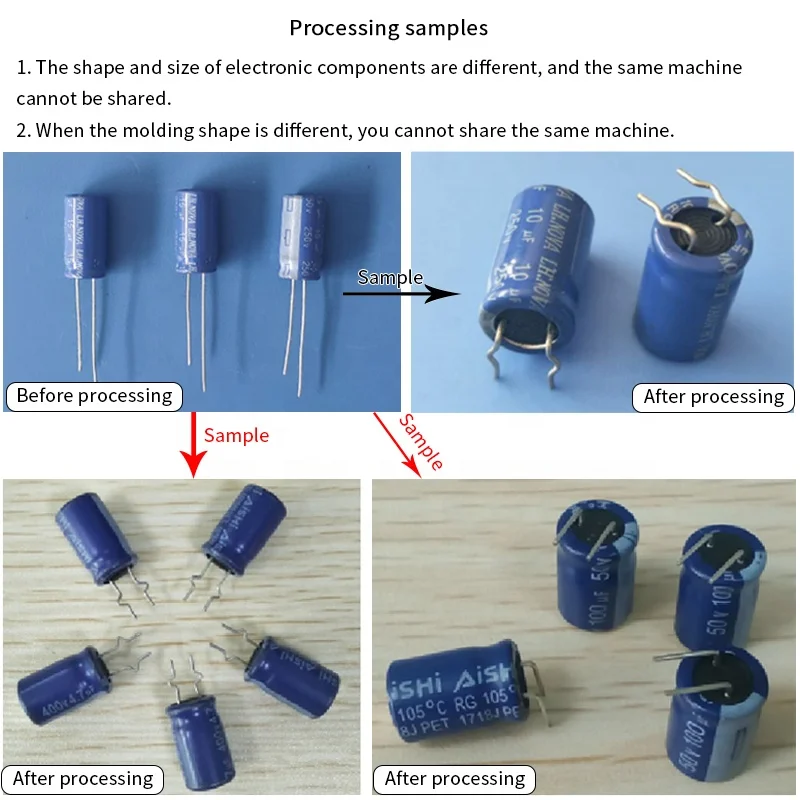 Automatic Radial Lead Forming Bending 90 Degree Machine for Bulk Component