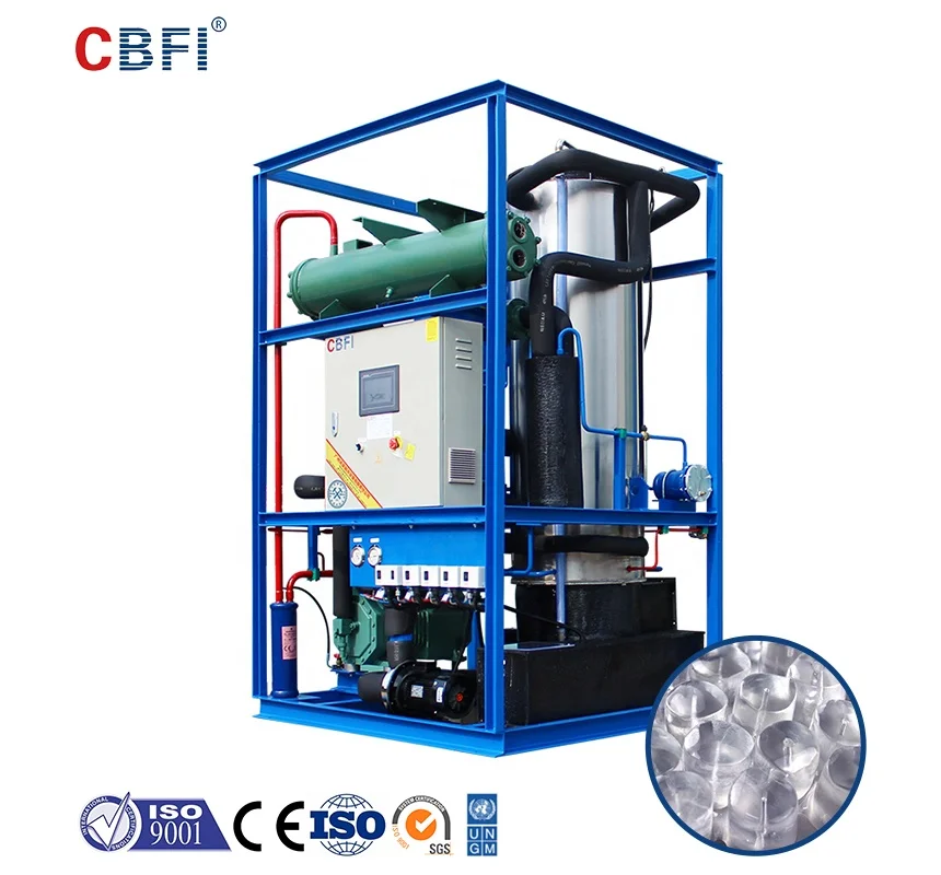 Fully Automatic 1 Ton Ice Tube Making Machine Ice Tubes 3000kg