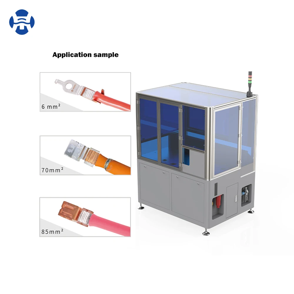 HMS-D01Z Fully Automated Ultrasonic Terminal Welding Machine New Integrated Cutting Stripping Automated Material Transfer