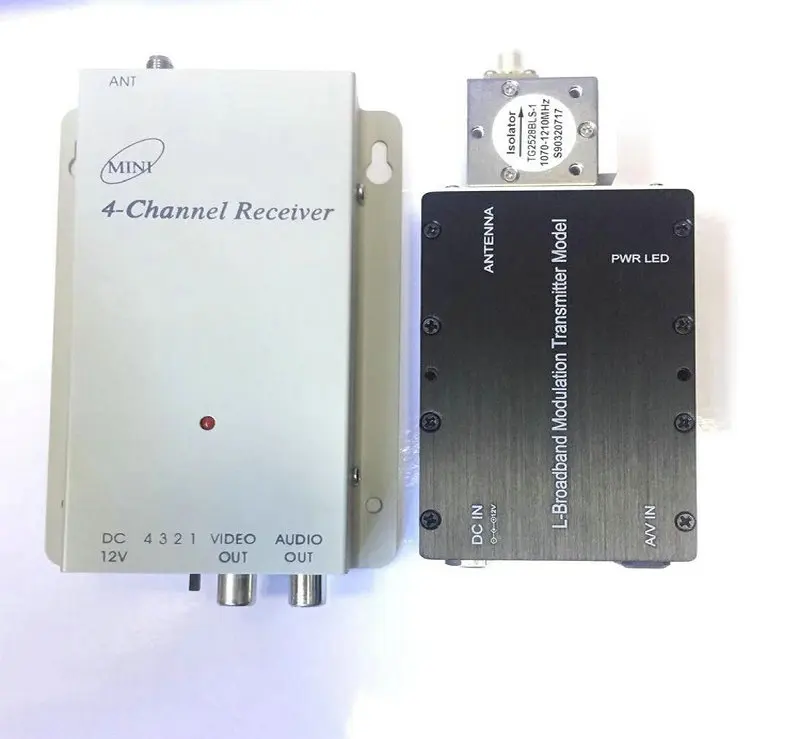 1.2G5w enhanced version of wireless audio and video transmitter wireless high-power monitoring image transmitter receiver