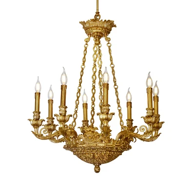 Grand luxury brass chandelier for home living room modern french copper lamp brass light chandelier manufactures wholesale price