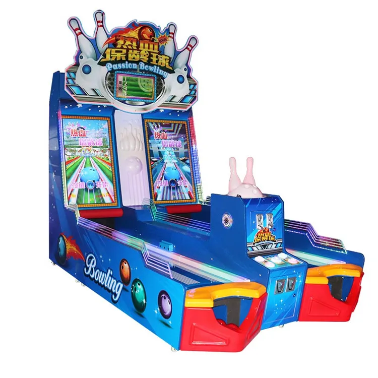 Threeplus coin operated wood amusement games bowling machine cricket for sale