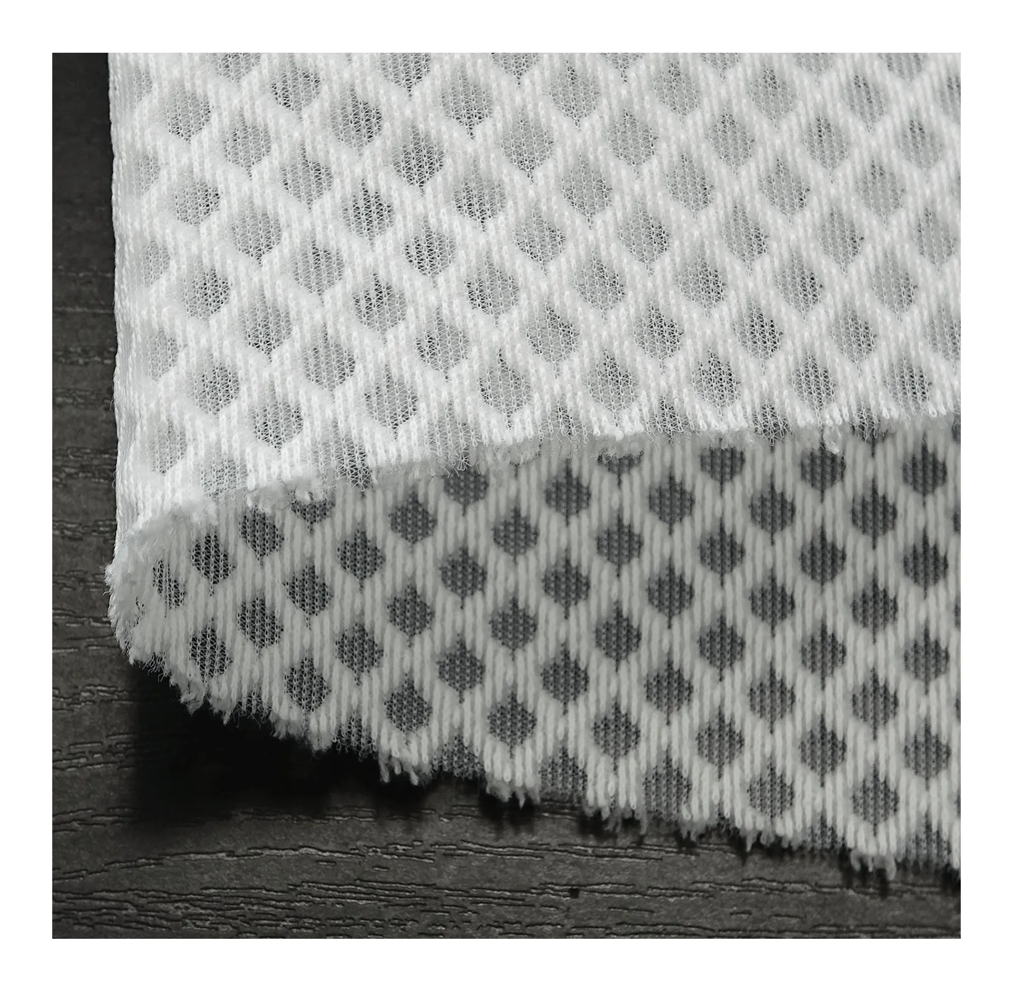 New style hygroscopic diamond mesh breathable bra underwear fabric