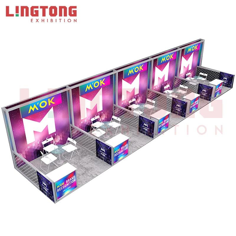 3mX3m Customized aluminum extrusion shell scheme booth stand special design for expo for tradeshow