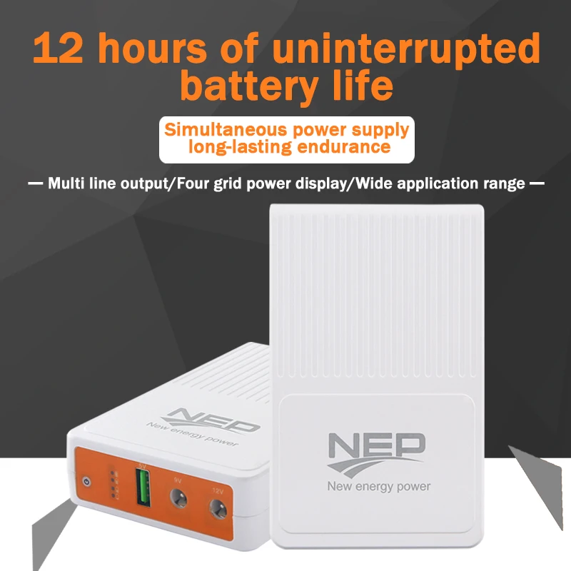 Мини DC UPS9V5V12V со встроенным аккумулятором 13400 мАч Трехфазная Молниезащита 1000Va емкость для Wi-Fi маршрутизаторов и CCTV