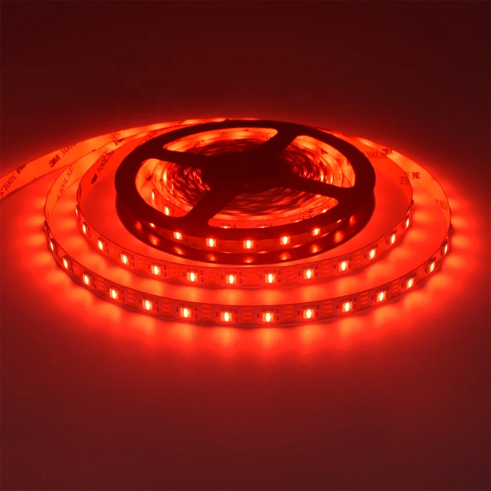 2024 new led strip product 1Led cut rgb led strip dc24v 14.4w 60leds/meter smd5050 strip lights