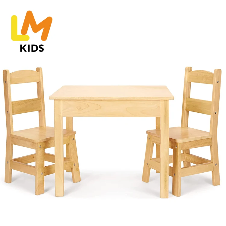 LM KIDS school furniture Wood Table  4 Chair Set kids chair and table children furniture hdpe kids table and chair set