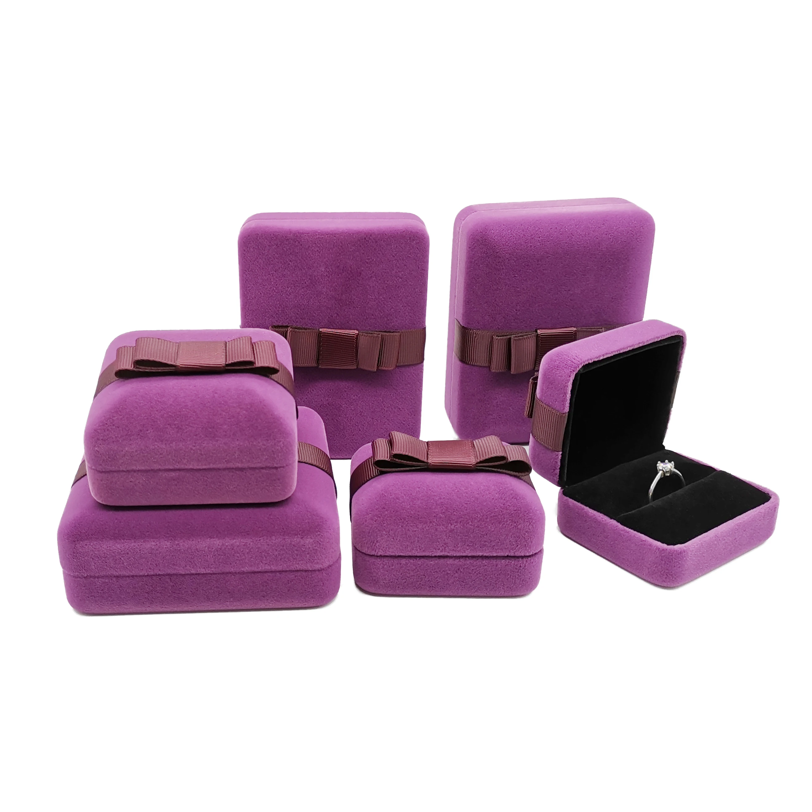 Custom Logo High-End Velvet Small Jewelry Metal Box For Jewelry Luxury