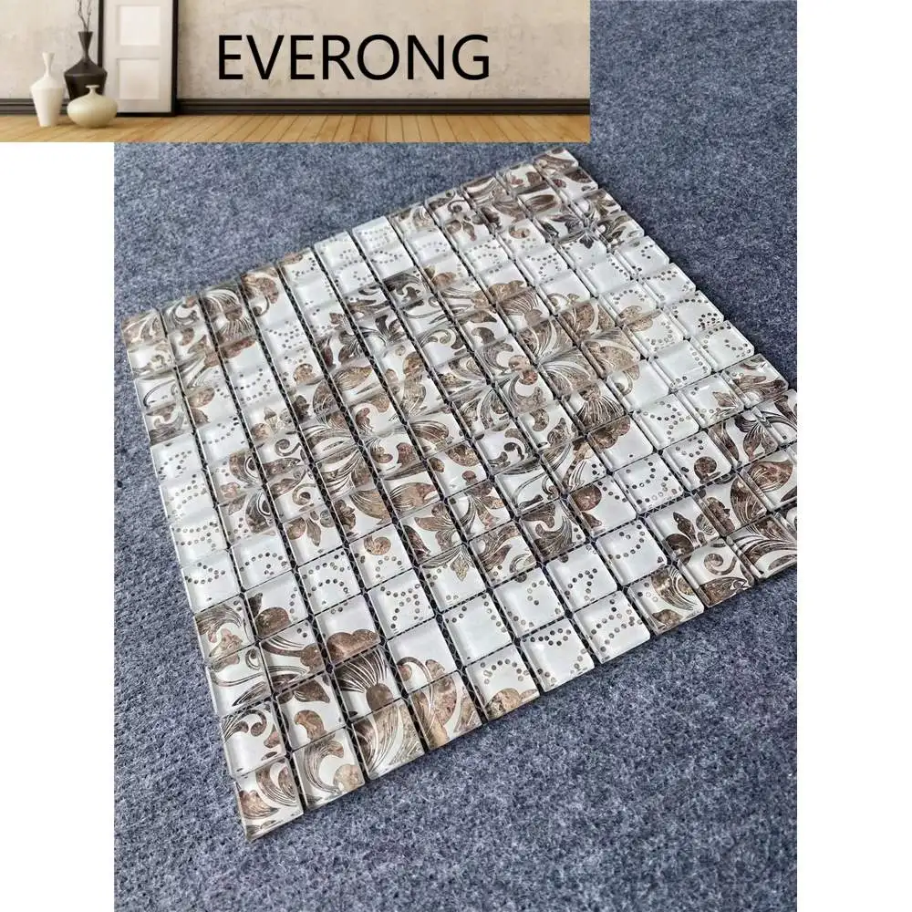 Foshan factory decorative mosaic tiles wholesale mosaic tiles glass mosaic tile for building material