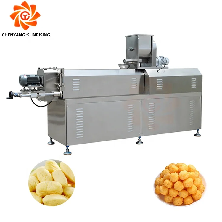 Puff Snack Extruder Industrial snacks food chips Making Machine Corn Balls Making Machine