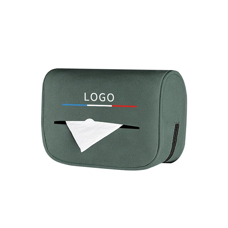 Car Tissue Box Towel Sets Leather Towel Holder Hanging Storage Decoration Accessories