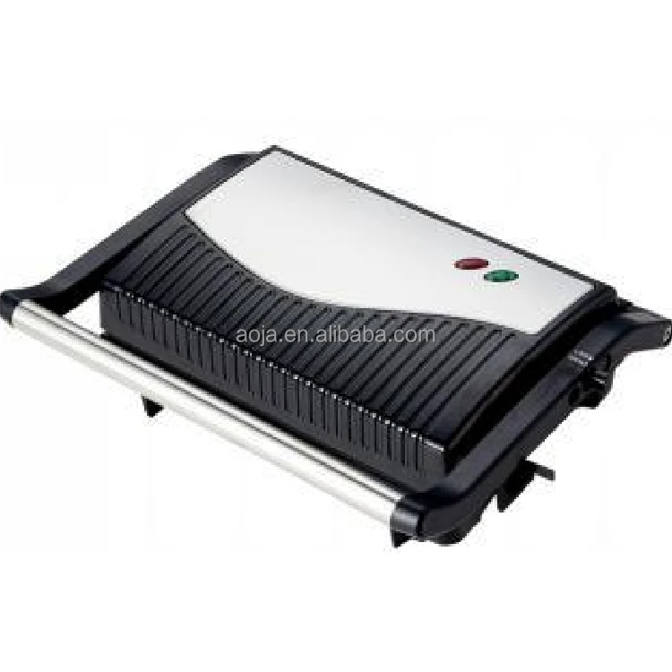 AOJA New Mini 2slice press grill Professional Contact Grill With Easy Clean Non-Stick Coated Plates Smokeless BBQ Press Grill