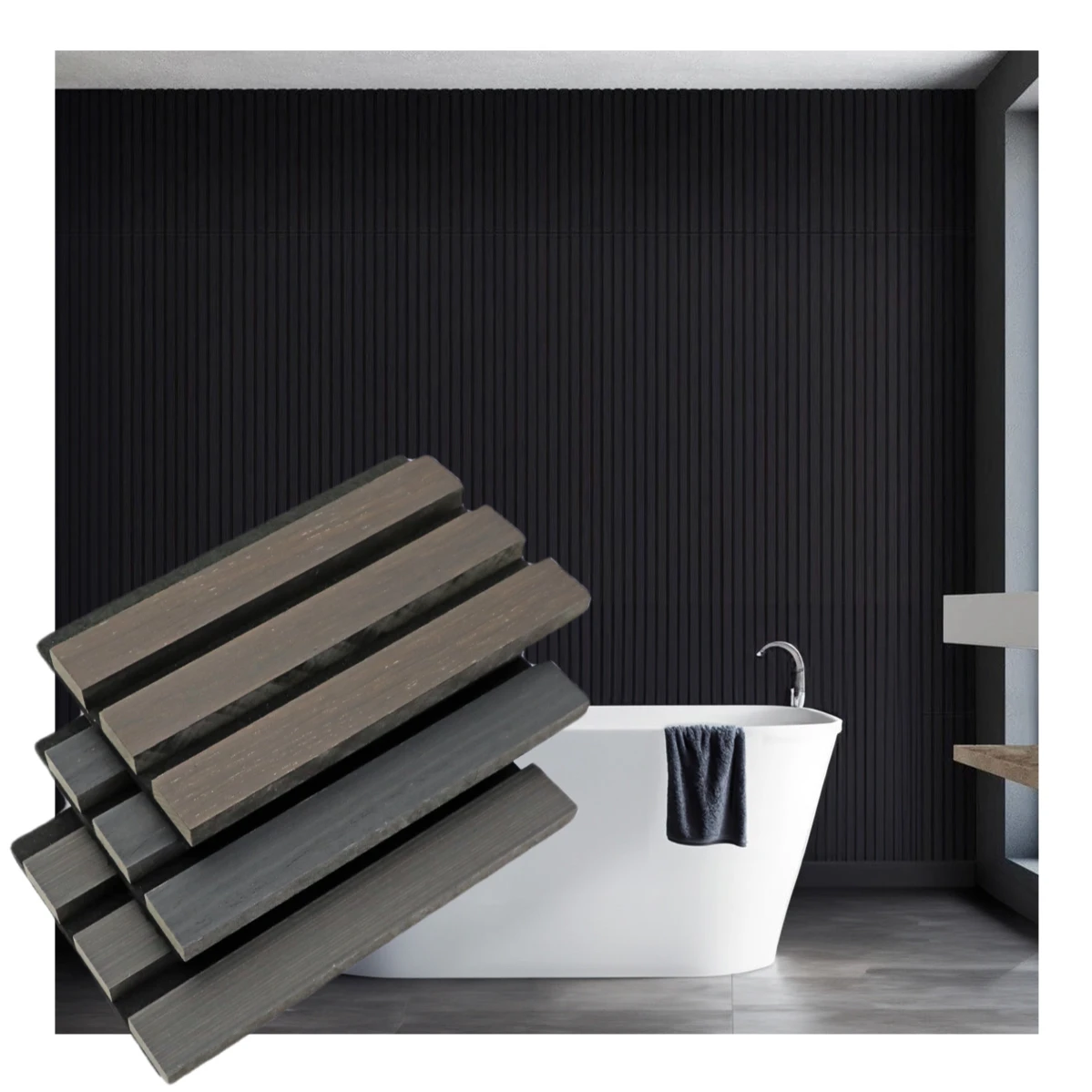 High Quality black oak acoustic wooden panels