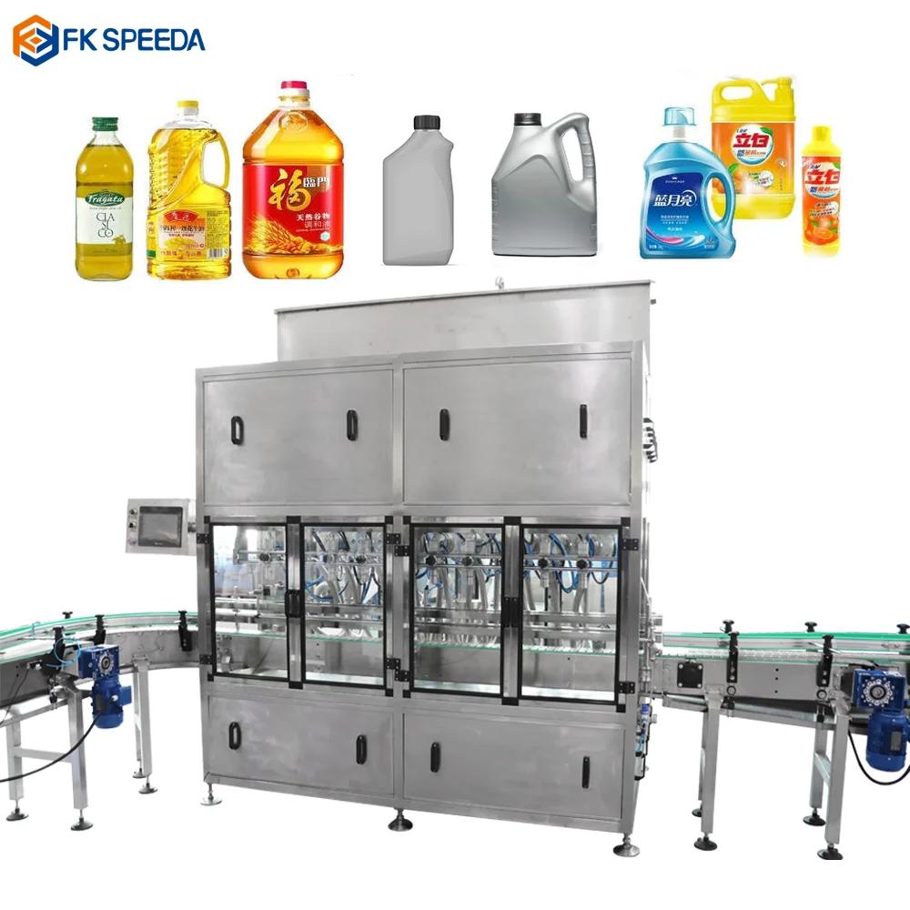 FK-SPEEDA 20l car engine oil injection bottle filling machine for oil sunflower oil filling and packing machine