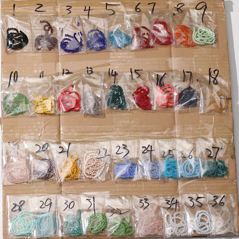 Manna Wholesale 3/4/6/8/mm Colorful DIY Flat Glass Seed Bead Handmade Crystal Beads For Jewelry Mmaking